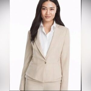 White House Black Market Tan Skirt Set